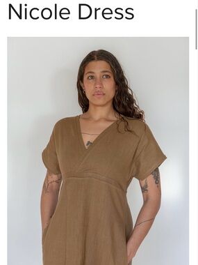 Nicole linen dress from Nomi Designs- size XS